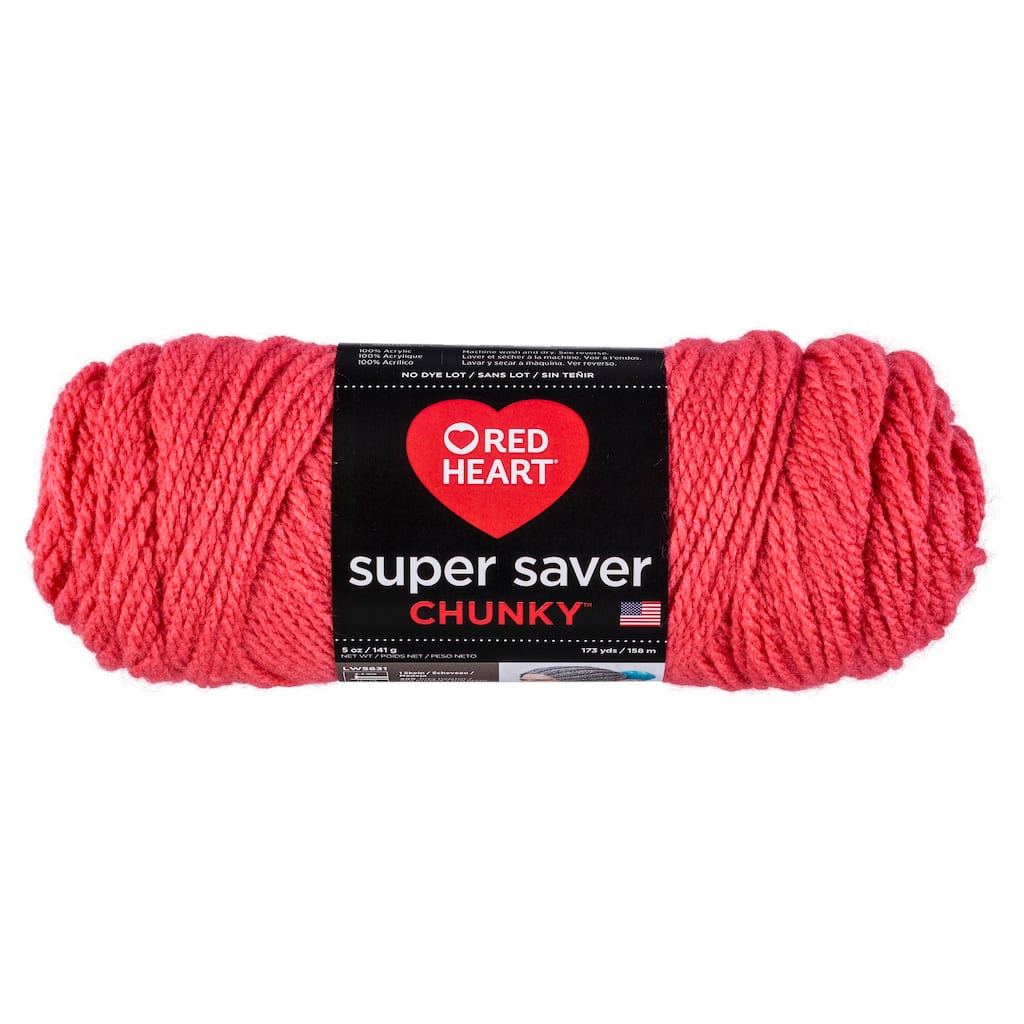 Buy The Red Heart Super Saver Chunky Yarn Solids At Michaels